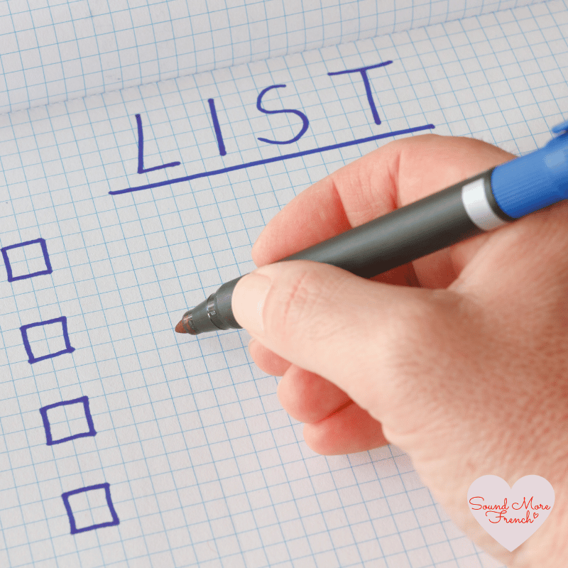 hand_writing_checklist_on_graph_paper_with_blue_pen_with_sound_more_french_logo